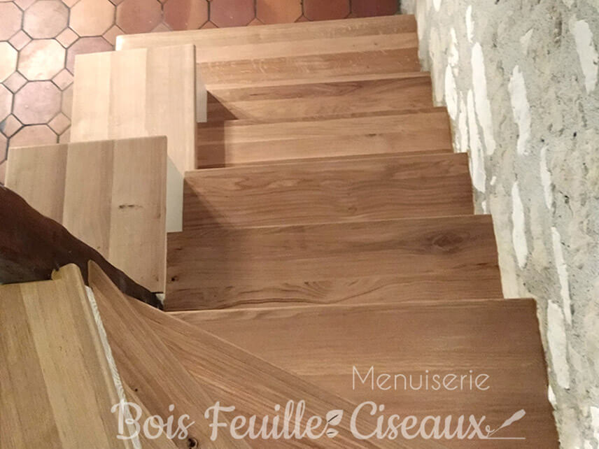 Marches d'escalier en chêne