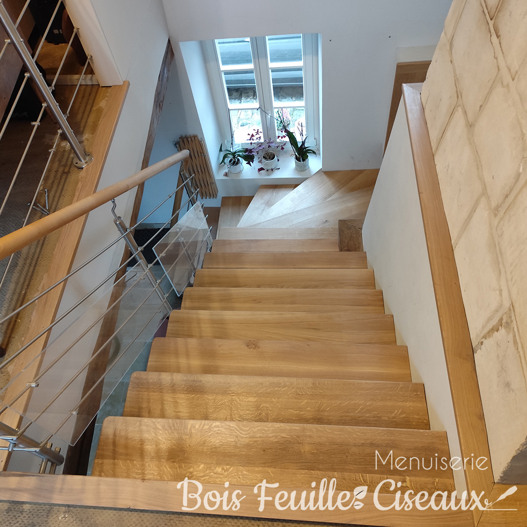 Marches d'escalier en chêne