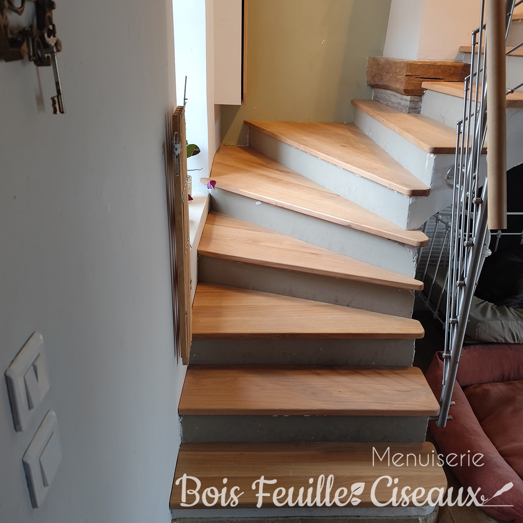 Marches d'escalier en chêne