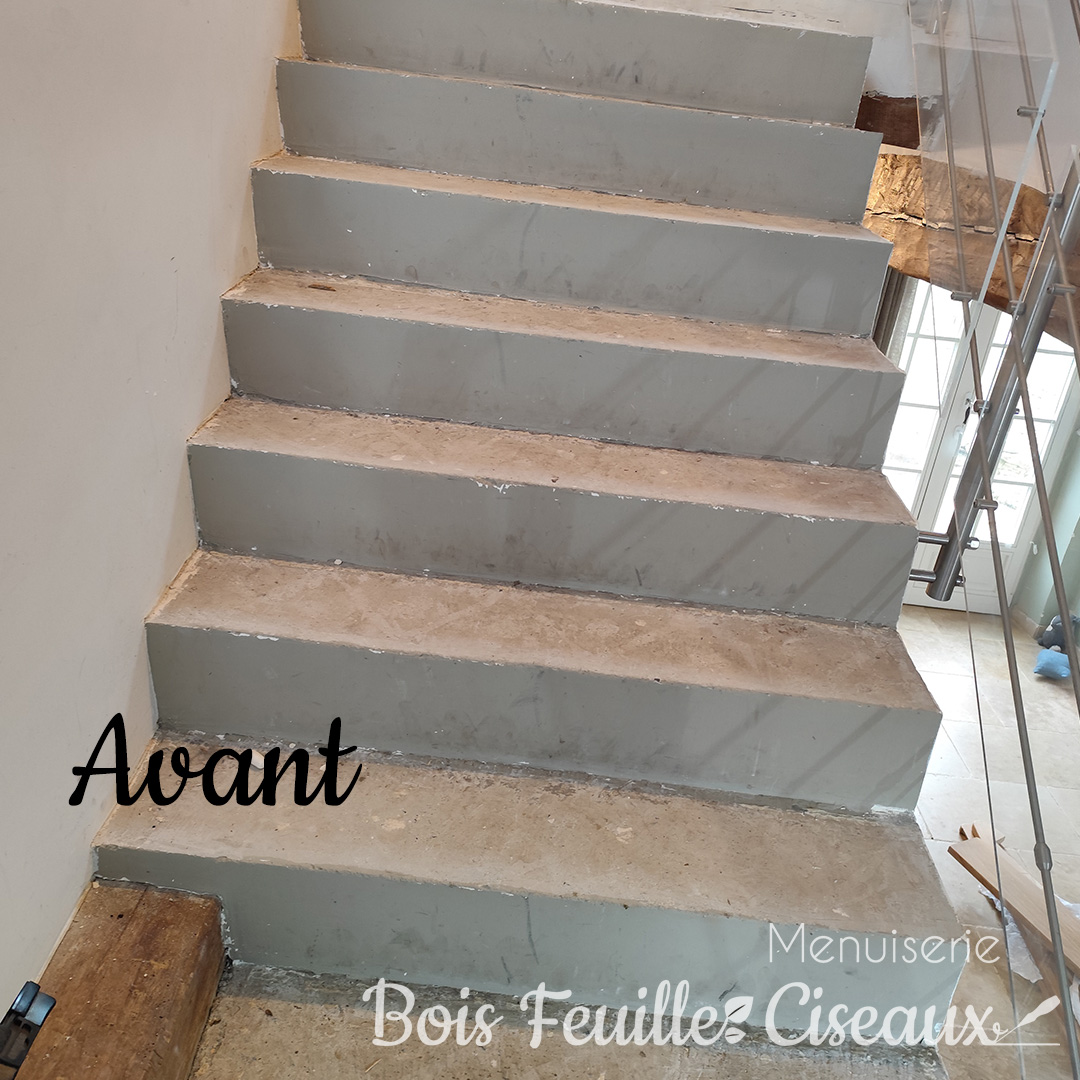 Marches d'escalier en chêne