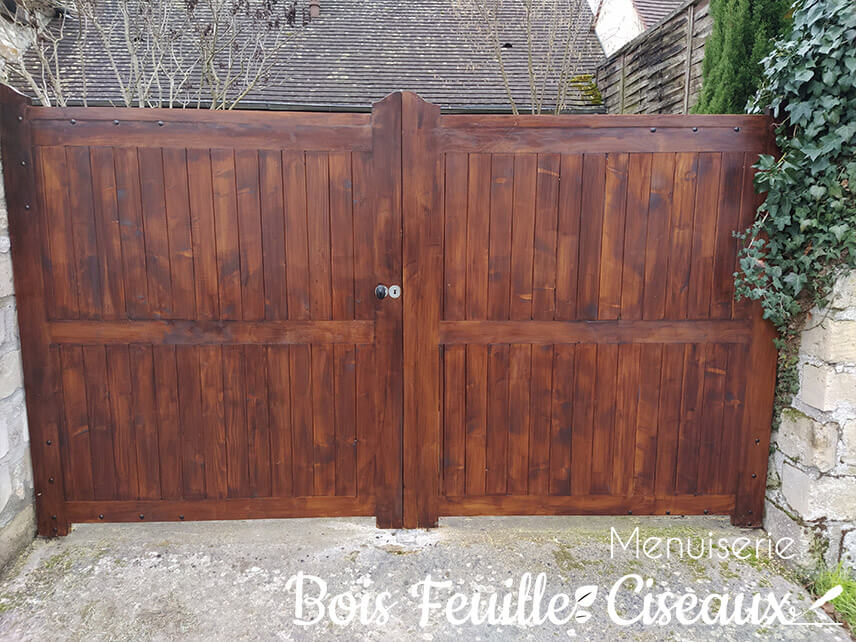 Portail bois sur mesure