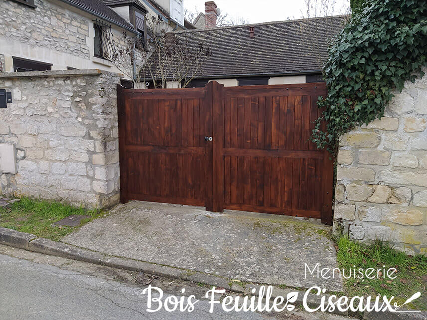 Portail bois sur mesure