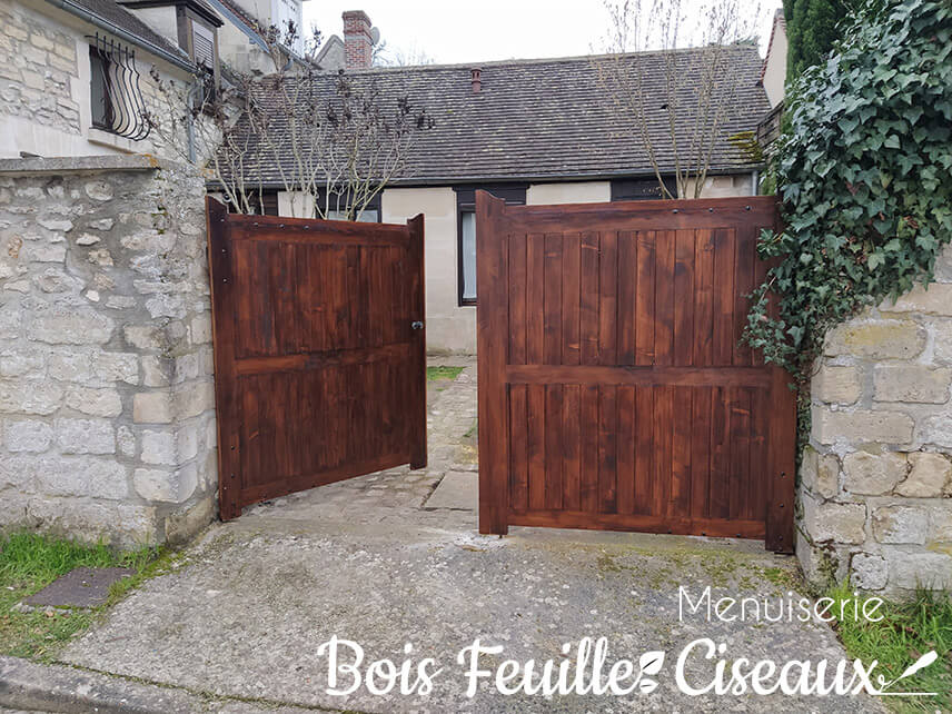 Portail bois sur mesure