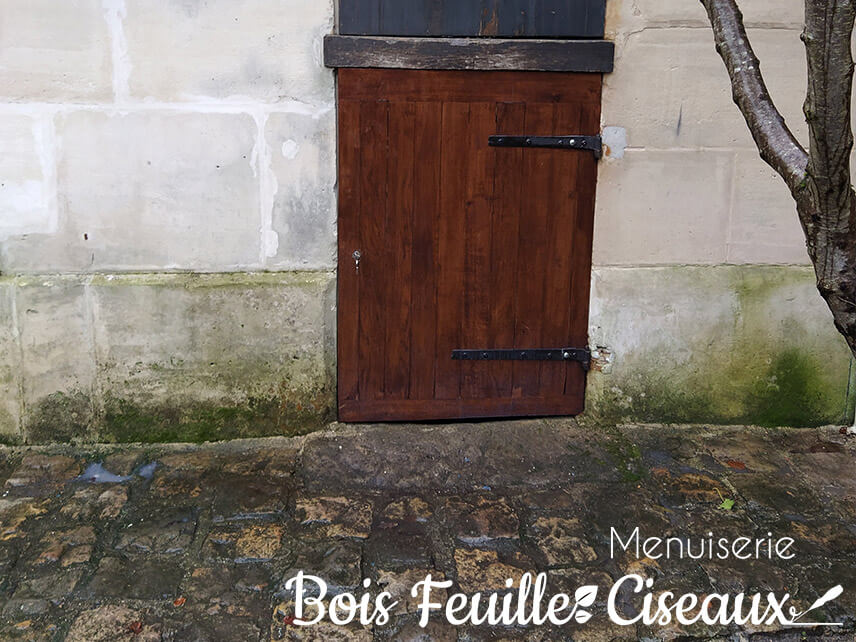 Porte bois d'extérieur sur mesure