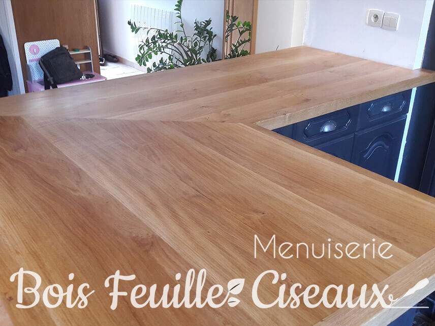 Plan de Travail Bois Massif Sur Mesure