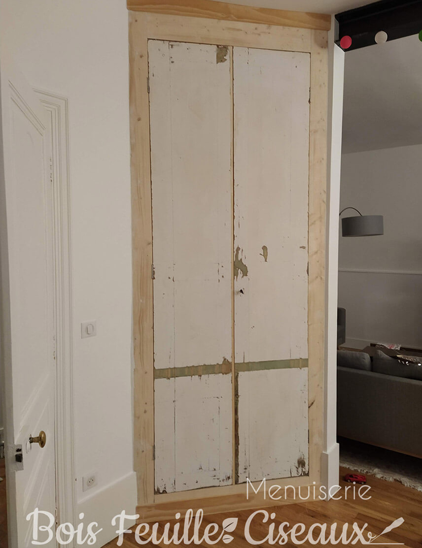 Récup de portes pour fabrication d'un meuble d'angle